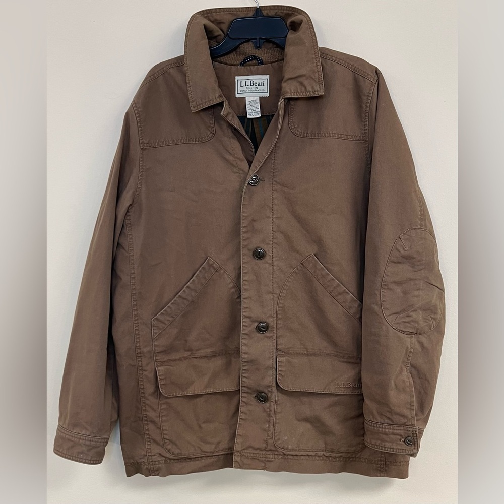 L.L. Bean Men's Plaid Lined Chore Coat